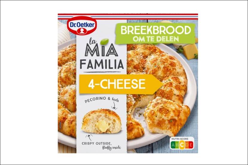 Dr. Oetker La Mia Familia 4-Cheese pizza breekbrood