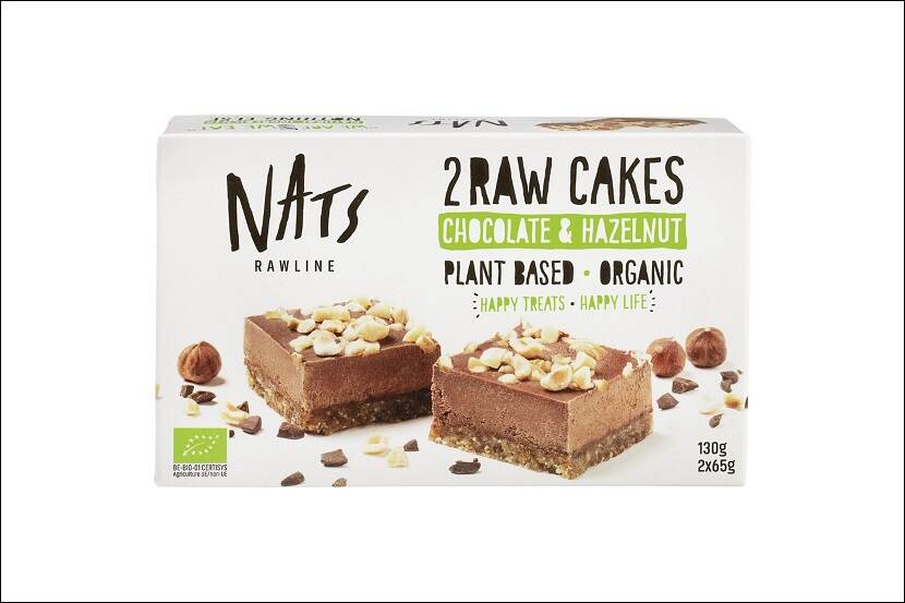 Nats Rawline Raw cakes chocolade & hazelnoot